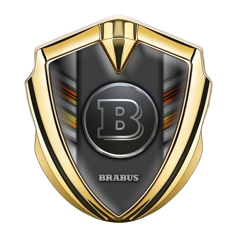 Mercedes Brabus Bodyside Emblem Gold Color Stripes Edition
