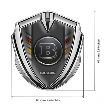 Mercedes Brabus Bodyside Emblem Silver Color Stripes Edition