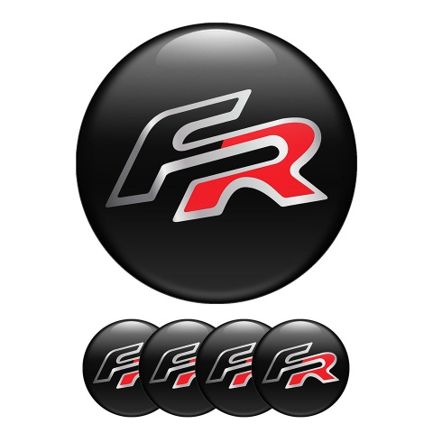Seat FR Wheel Center Caps Emblem Sport Team 
