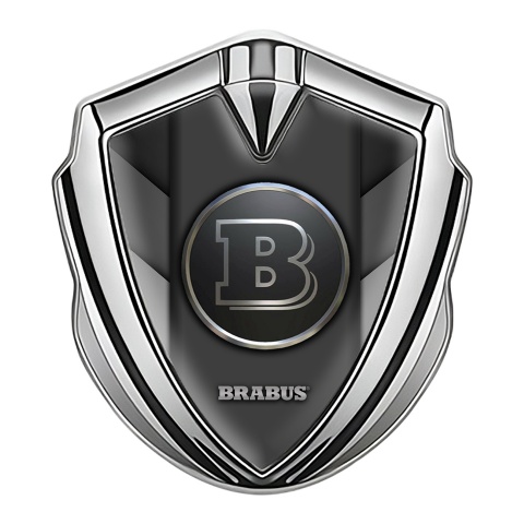 Mercedes rabus Fender Emblem Badge Silver Greyscale Chromed Design