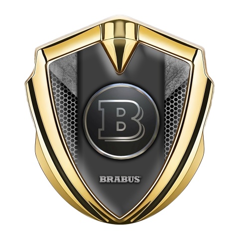  Brabus Trunk Logo Badge Emblem in Chrome Rear Back SL G S CL :  Automotive