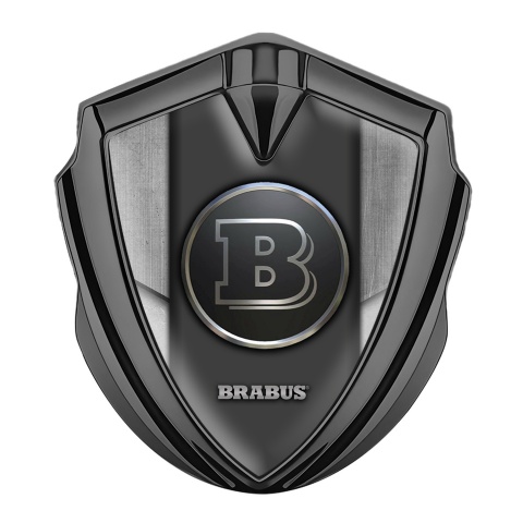 Mercedes Brabus Trunk Metal Badge Gold Aluminum Grey Edition, Metal  Emblems, Accessories
