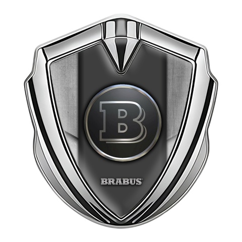 Mercedes Brabus Trunk Emblem Badge Graphite Grey Hex Edition