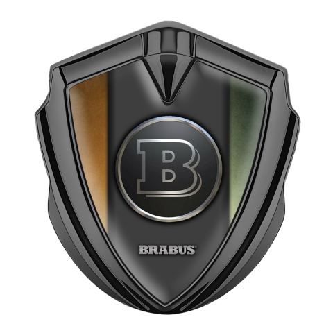Mercedes Brabus Bodyside Badge Self Adhesive Graphite Multicolor