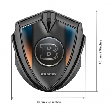 Mercedes Brabus Tuning Emblem Self Adhesive Graphite Vibrant Design