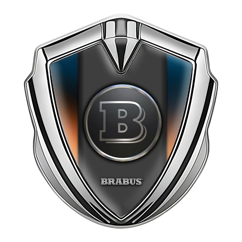 Mercedes Brabus Fender Emblem Badge Silver Red Shield Edition, Metal  Emblems, Accessories