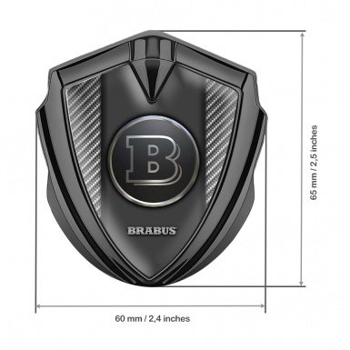 Mercedes Brabus Self Adhesive Bodyside Emblem Graphite Carbon Style