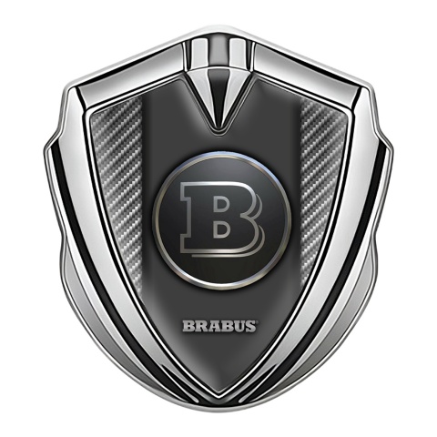 Mercedes Brabus Self Adhesive Bodyside Emblem Silver Carbon Style
