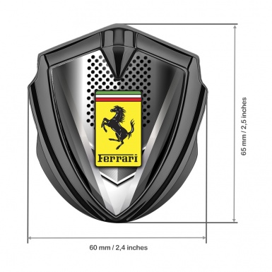 Ferrari Tuning Emblem Self Adhesive Graphite Dark Grind Edition