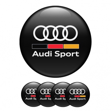 Audi Silikone Stickers Center Wheels Cap Sport Series