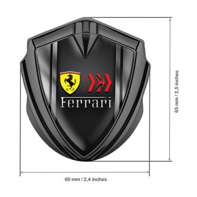 Ferrari Tuning Emblem Self Adhesive Graphite Gradient Lines Edition