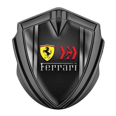 Ferrari Tuning Emblem Self Adhesive Graphite Gradient Lines Edition