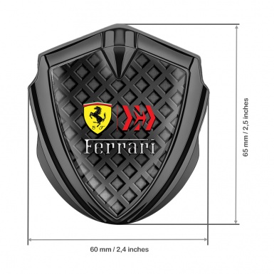 Ferrari Self Adhesive Bodyside Emblem Graphite Waffle Design
