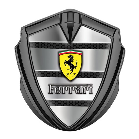 Ferrari Self Adhesive Bodyside Emblem Graphite Hex Plates Edition