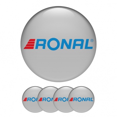 Ronal Sticker Wheel Center Hub Cap Light Gray 