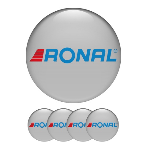 Ronal Sticker Wheel Center Hub Cap Light Gray 