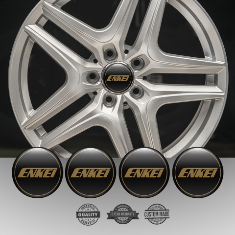 Enkei Wheel Emblems Black Classic Edition