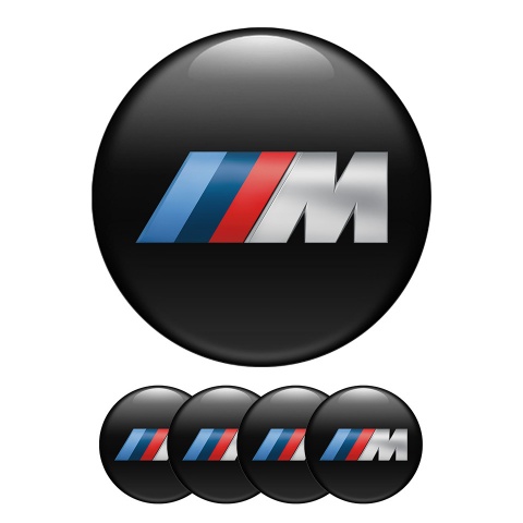 BMW M Power Silicone Stickers Center Hub 3D Logo Ultra Modern Desing
