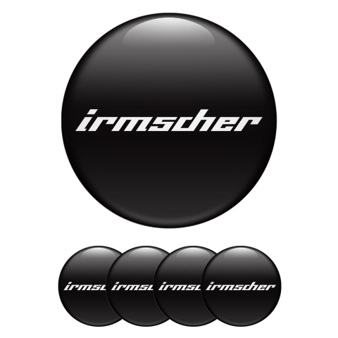 Irmscher Wheel Emblems Black White Classic Design