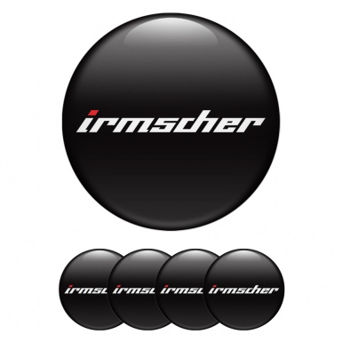 Irmscher Wheel Silicone Emblems Black White Classic Design