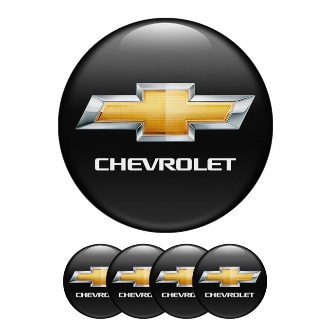 Chevrolet Domed Stickers Wheel Center Cap Super Car