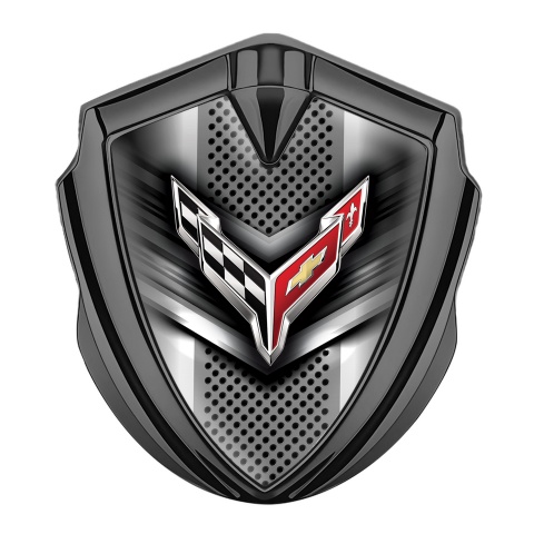 Chevrolet Corvette 3D Car Metal Emblem Graphite Sci Fi Visual Effect