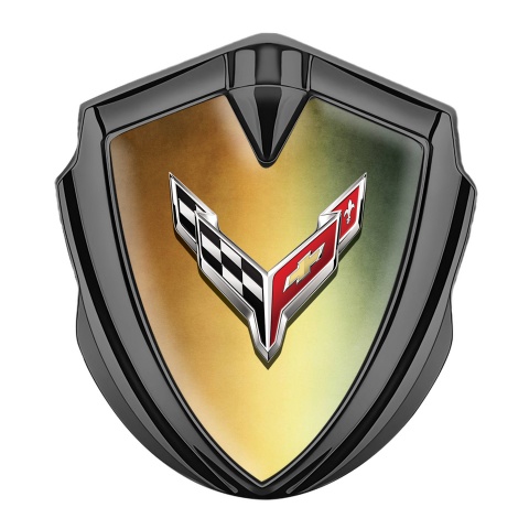 Chevrolet Corvette Self Adhesive Bodyside Badge Graphite Metallic Tint