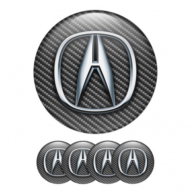 Acura Wheel Emblems for Center Hub Cap Nice Carbon Print