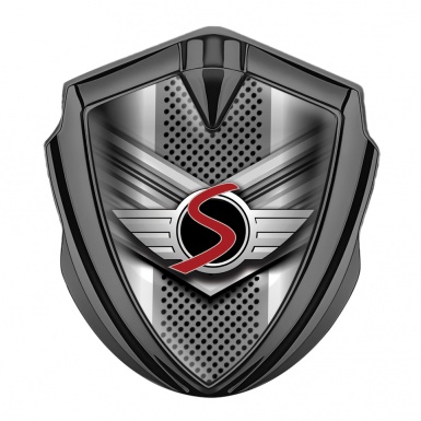 Mini Cooper S Trunk Emblem Badge Graphite V Shaped Classic Design