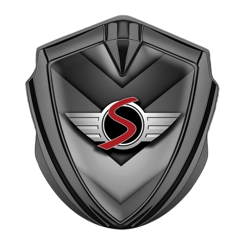 Mini Cooper S Bodyside Badge Self Adhesive Graphite V Plates Classic Logo