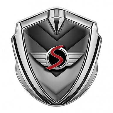 Mini Cooper S Bodyside Badge Self Adhesive Silver V Plates Classic Logo