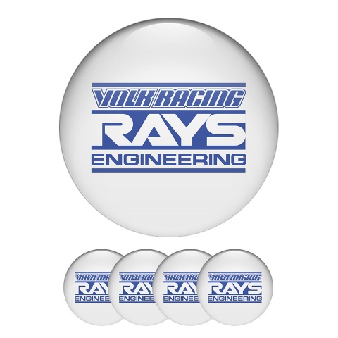 Rays Volk Raicing Domed Stickers Wheel Center Cap Light Version 