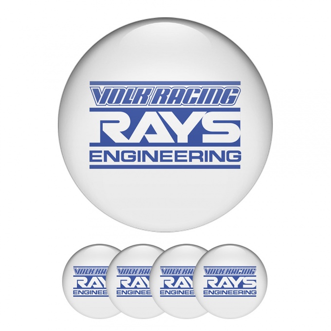 Rays Volk Raicing Domed Stickers Wheel Center Cap Light Version 