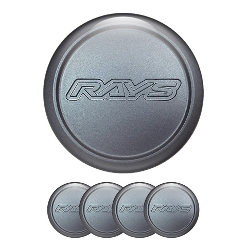 Rays Wheel Center Cap Domed Stickers Metal 3D Effect