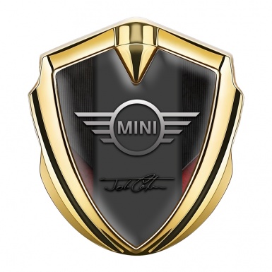 Mini Cooper Trunk Emblem Badge Gold Stylish Template John Cooper Works
