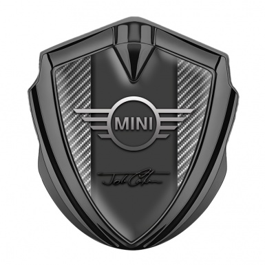 Mini Cooper runk Emblem Graphite Light Carbon John Cooper Signature