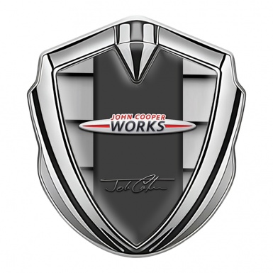 Mini Cooper Bodyside Emblem Silver Grey Shutter John Cooper Works Design