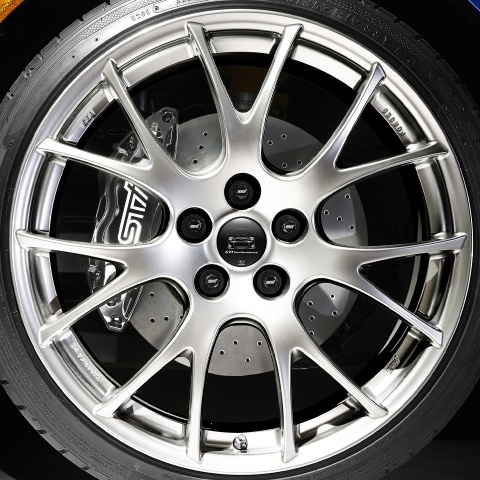 Subaru Domed Stickers Wheel Center Cap STI Performance