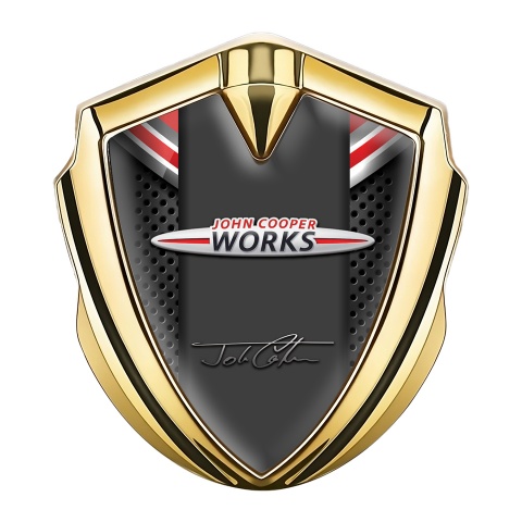 Kia Bodyside Emblem Gold Dots Color Shield John Cooper Works