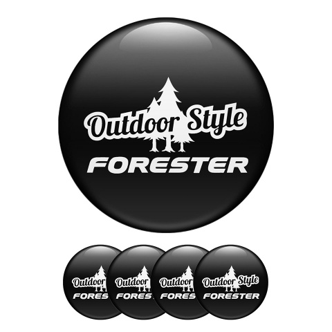 Subaru Wheel Center Cap Domed Stickers Outdoor Style Forester