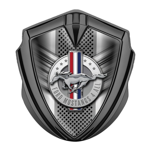 Ford Mustang Bodyside Emblem Graphite Grey Elements V Shape Design