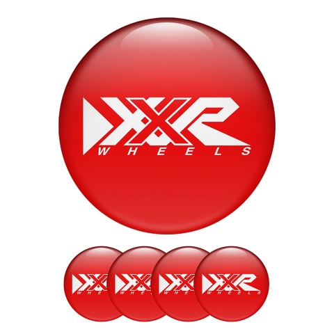 XXR Silicone Stickers Center Hub Red Star