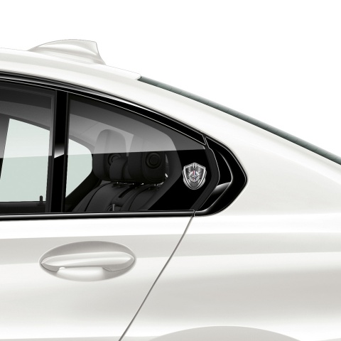 Ford Mustang Bodyside Emblem Silver Grey Elements V Shape Design