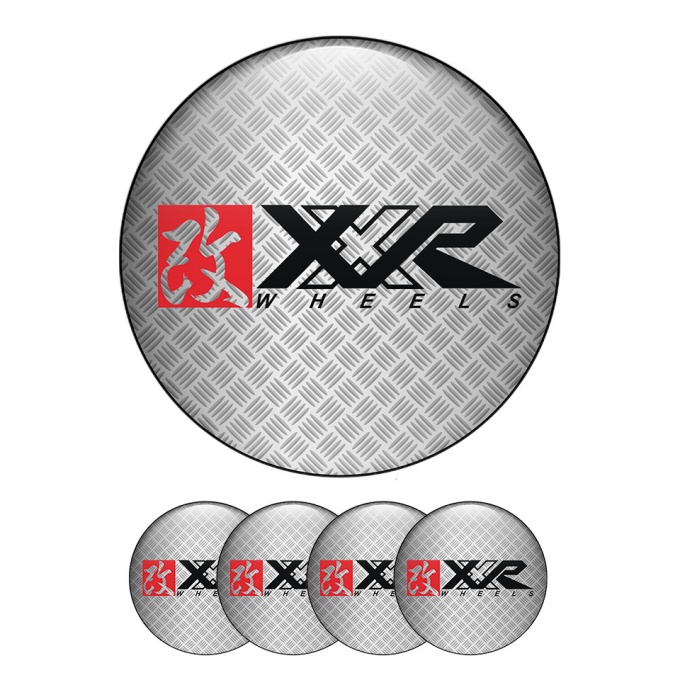 XXR Sticker Wheel Center Hub Cap Metallic Effect