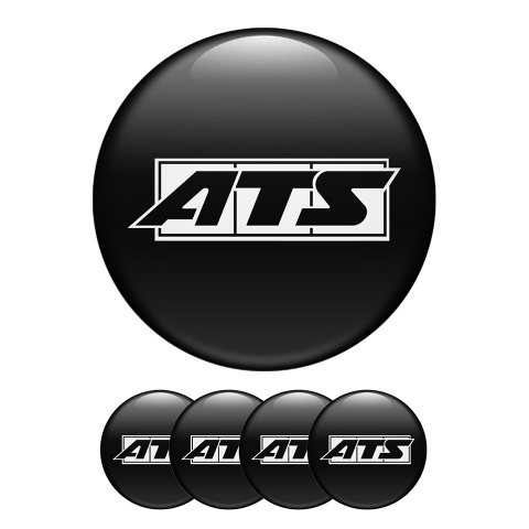 ATS Wheel Center Caps Emblem Black Back