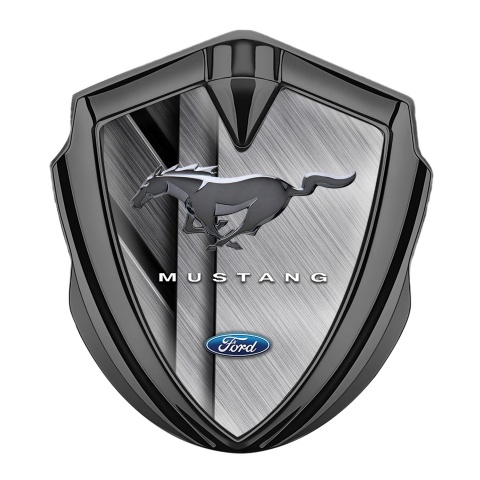 Ford Mustang Bodyside Emblem Graphite Stylish Metal Effect Edition