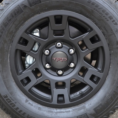 Toyota Trd Silicone Stickers Center Hub Series Carbon