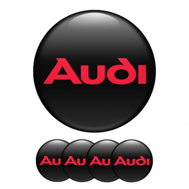 Audi Wheel Center Cap Domed Stickers Retro Logo