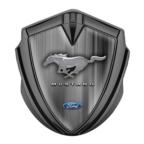 Ford Mustang Tuning Emblem Self Adhesive Graphite Grey Aurora Effect