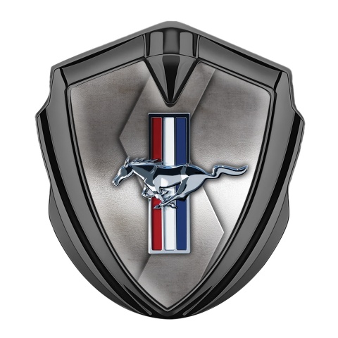 Ford Mustang Bodyside Emblem Graphite Metallic Color Logo Design